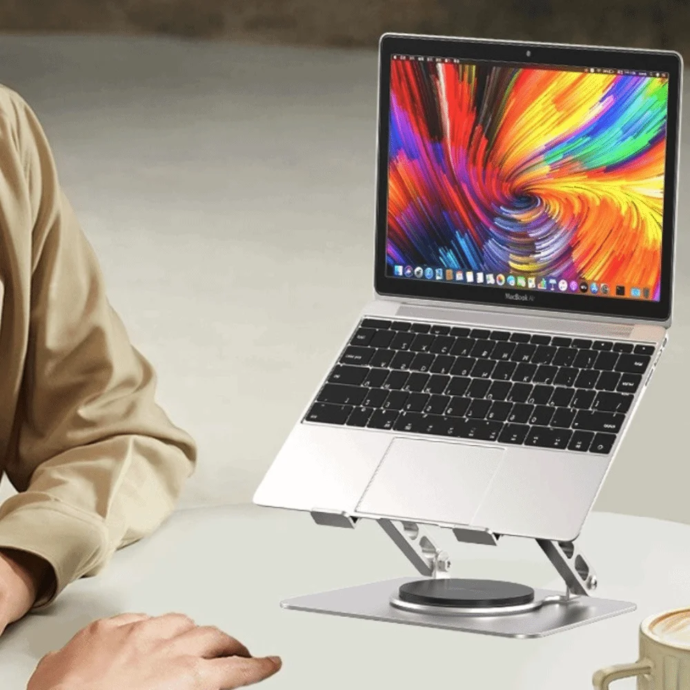 

Notebook Stand Portable Notebook Stand Tablet Stand 360° Rotation 10-17.3 Inch Lifting and Folding 1.5-13 Inch for Tablet Stand