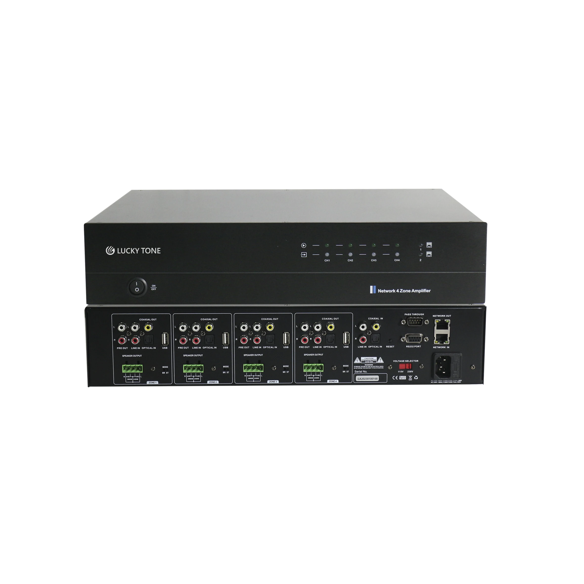 Audio House Music - 8-Zone Smart WiFi Audio Amplifier for