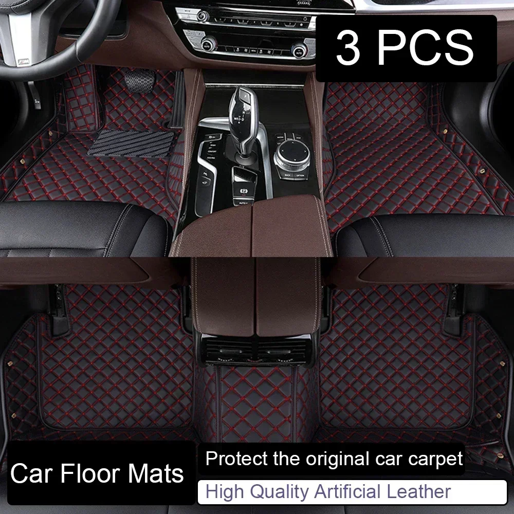 3 PCS Full Coverage Car Floor Mats for Volkswagen Vw EOS 2005-16 UP Caravelle 9 Seat Sharan 6 Seat Car Accessories Holiday Gift