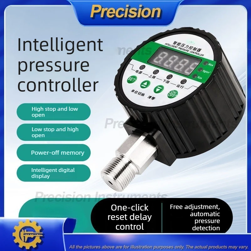 2026 Digital Pressure Switch Controller Smart Vacuum Gauge for Water Pump Pipeline Fire Protection Positive Negative Pressure