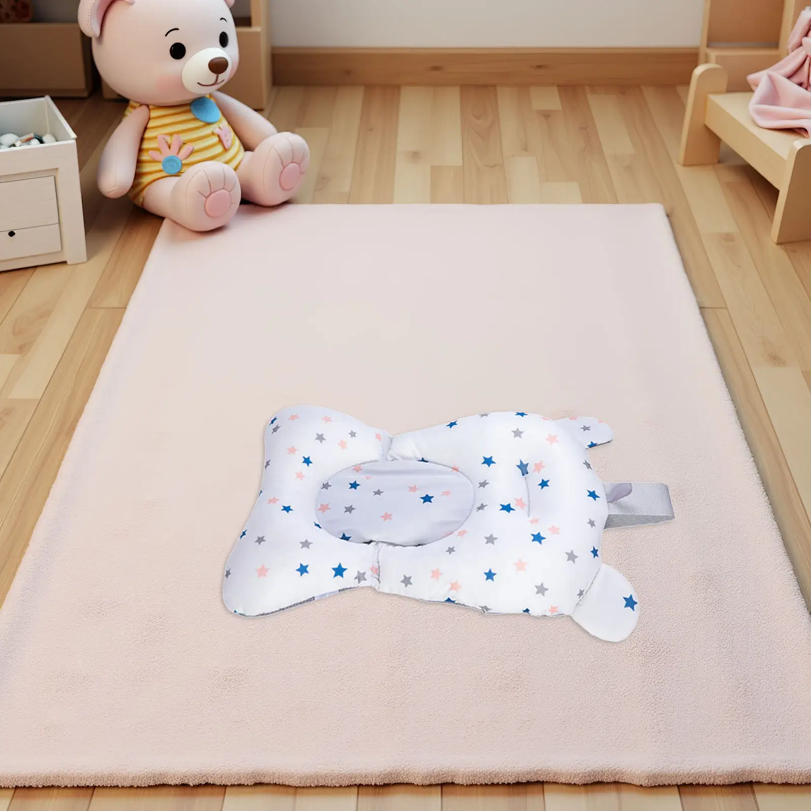 

Baby Bath Suspension Cushion Breathable Infant Newborn Bathtub Support Adjustable Tilt Baby Bath Pad Sponge Cushion for Sink
