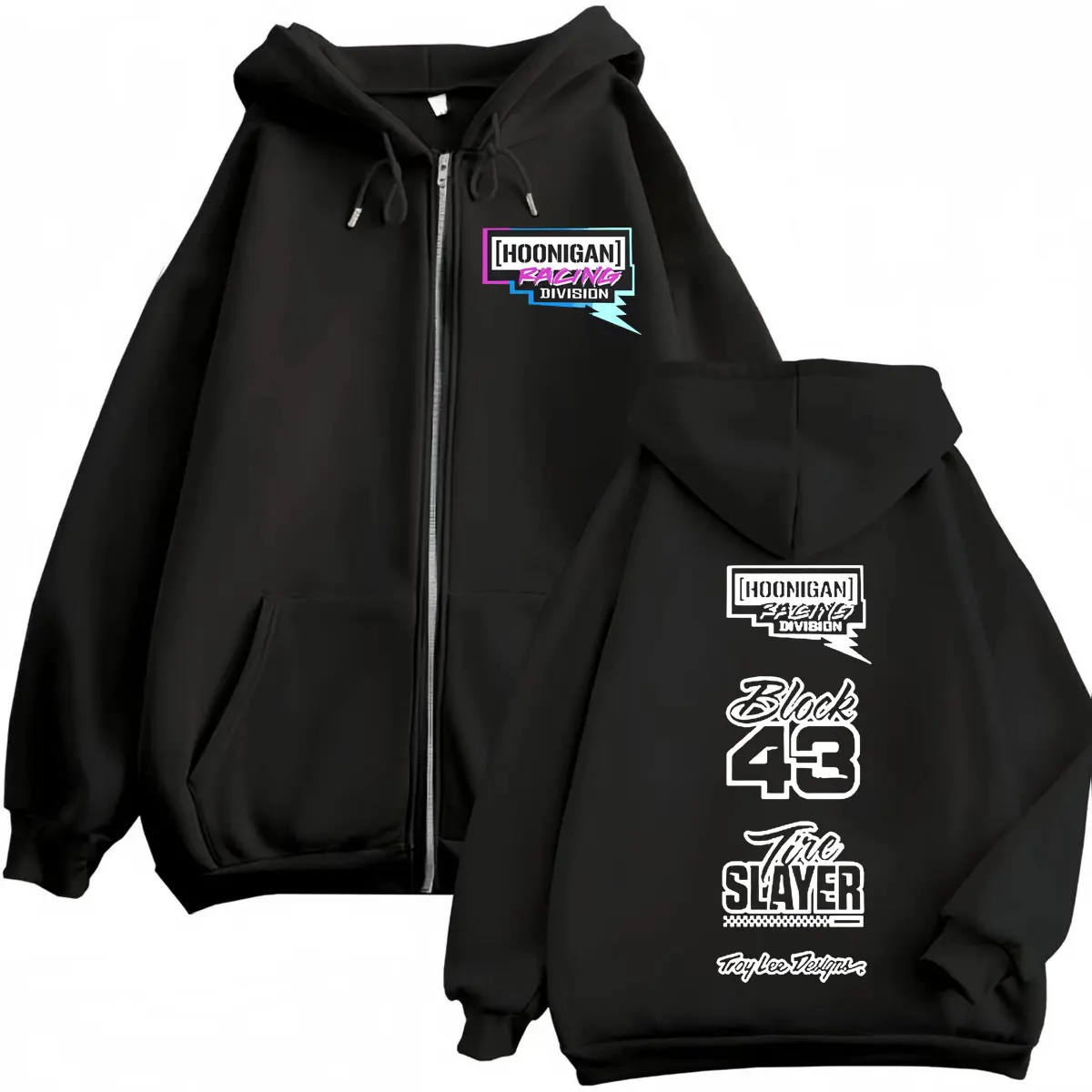 

Racing Driver Ken Block 43 Zipper Hoodies High Quality Fashion Zip Up Hooded Sweatshirts Men Women Clothing Oversized Pullovers