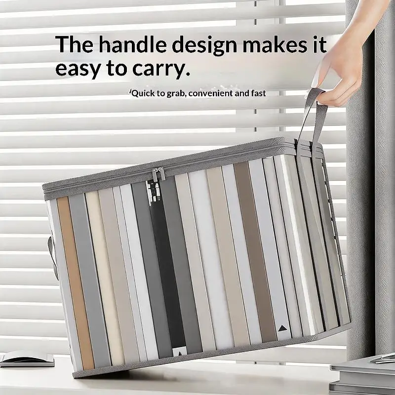 N$ Clear Large Capacity Book Storage Bag With Zipper Closure Sturdy Handles For Student Dorm Study Organization
