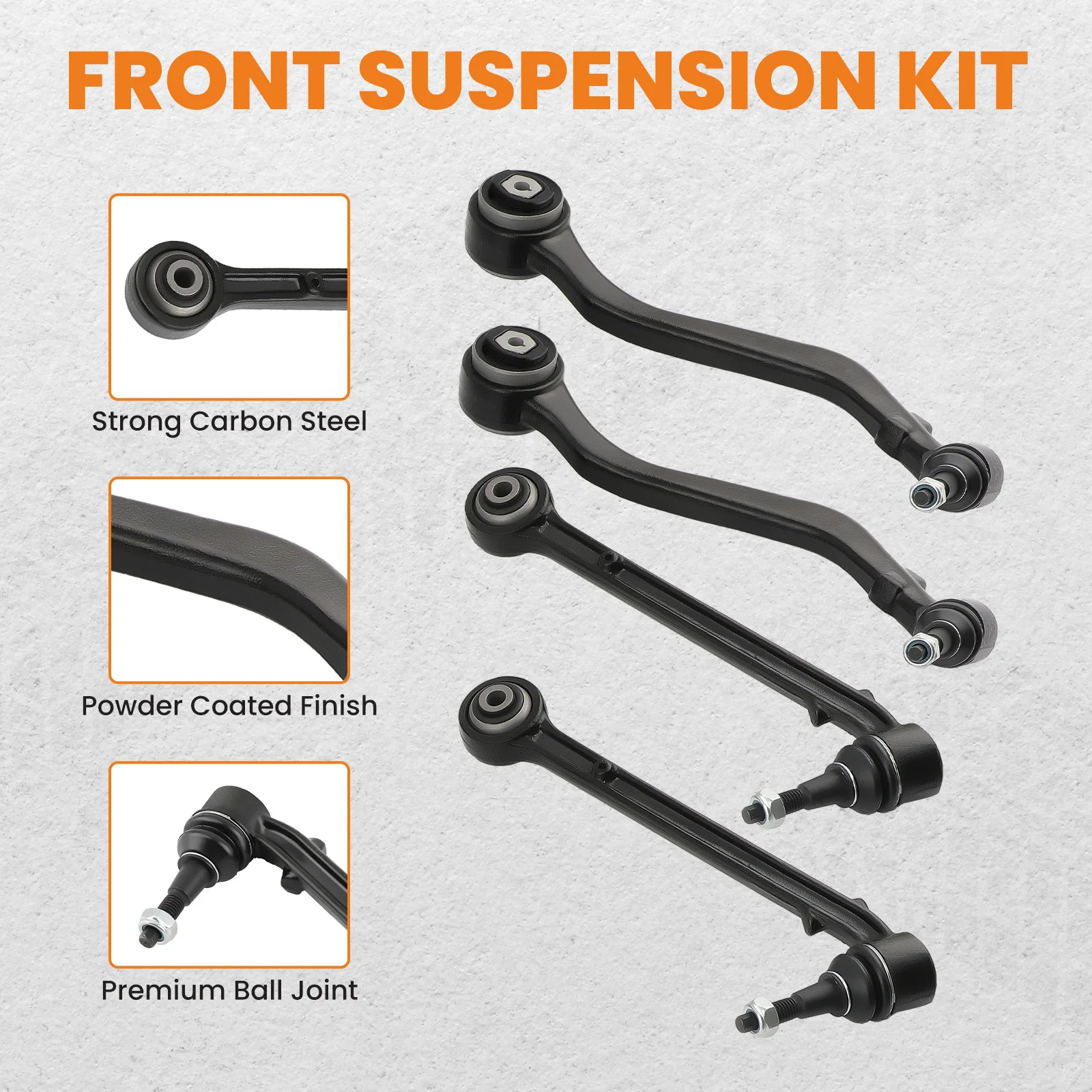 10x Front Lower Control Arm Ball Joint Tie Rods Sway Bars for Chevy Camaro 2010-2015