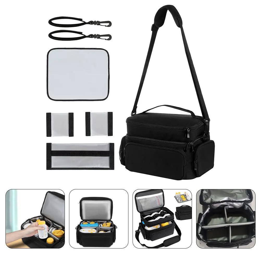 

Wearable Breast Pump Bag Mesh Polyester Material Portable Carrying Case Zipper Closure Easy Access Breast Pump Storage