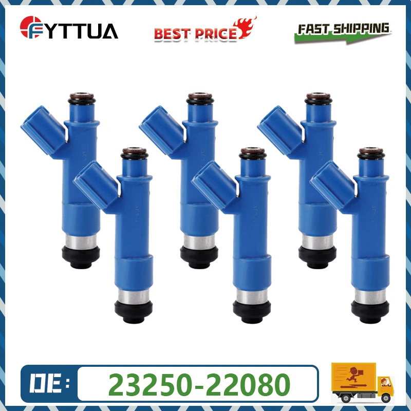 

4/6pcs Fuel injector 23250-22080 23209-22080 For Toyota Corolla Matrix Pontiac Vibe 2005-2008 1.8L