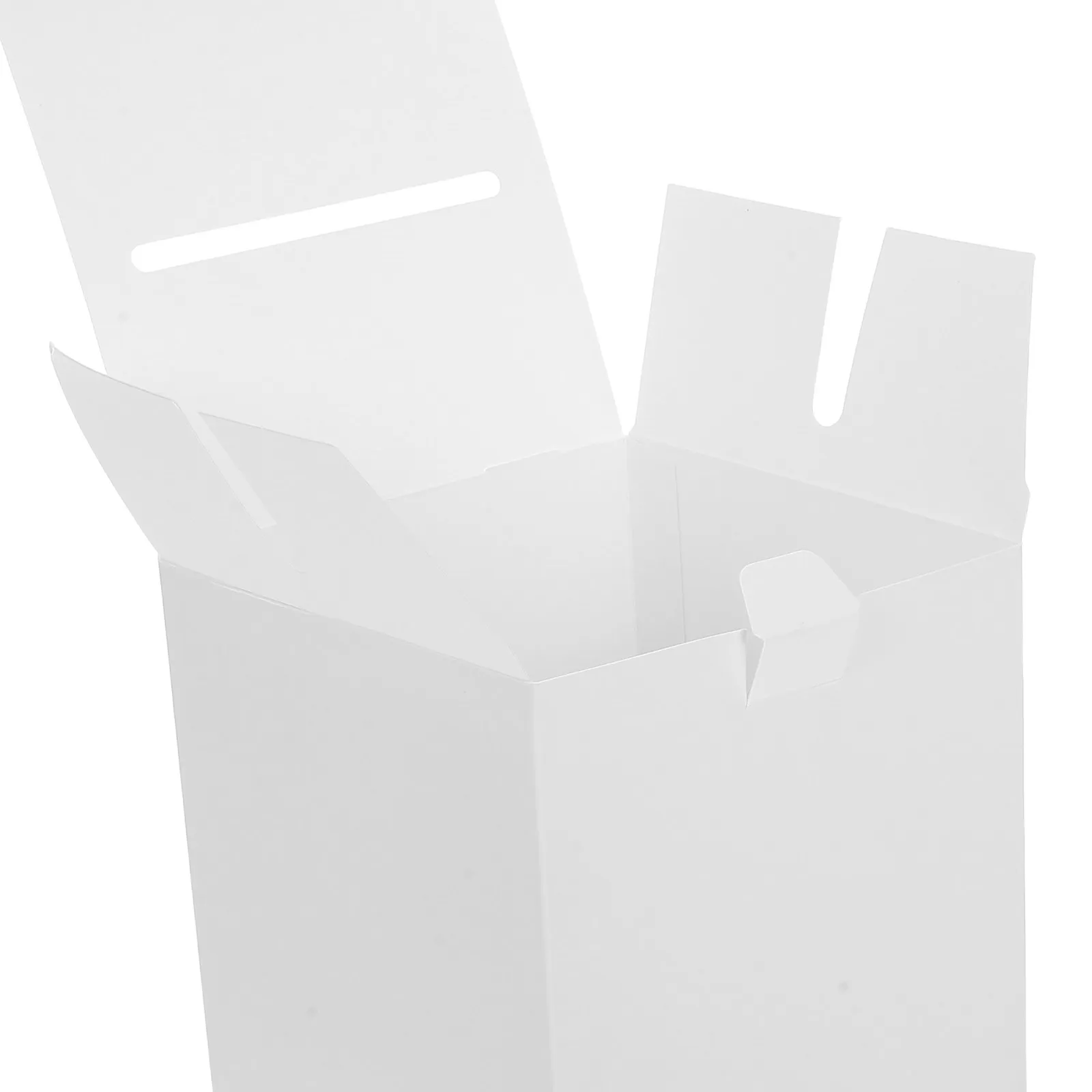 5Pcs White Voting Box with Detachable Sign Holder Foldable Ballot Box for Events Fundraising Charity Suggestion Complaint