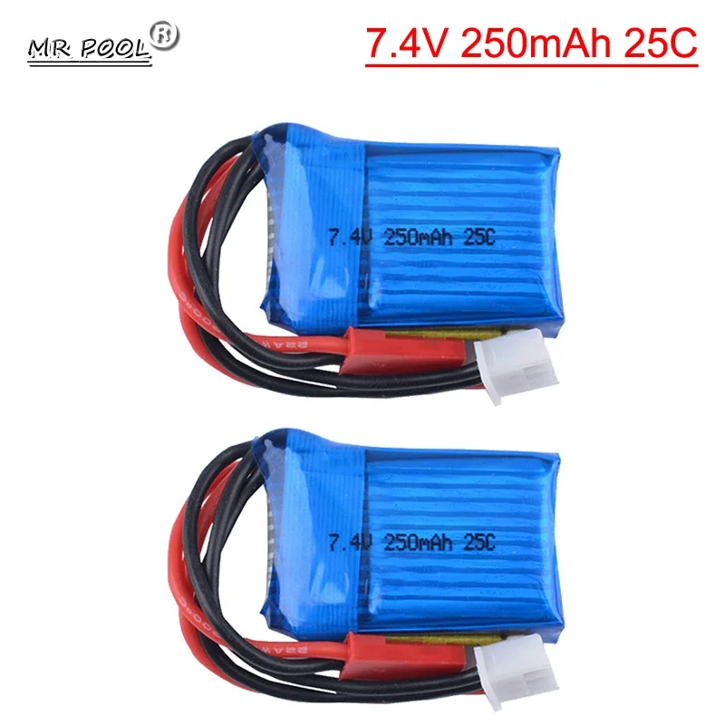 

7.4V 250mAh 25C 2S Short Card Li-po Battery for Mini Remote Control Climbing Car 1/35 Rc Mini Helicopter Mini Mosquito Car