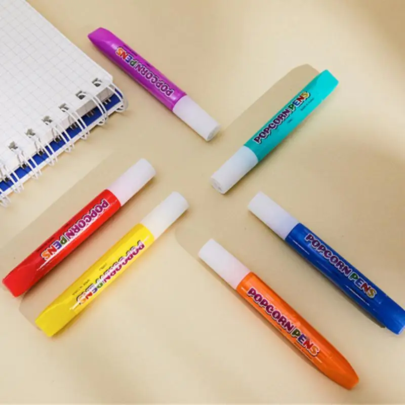 Expansion Effect Colored Pen Write School Stationery Manual Bubble Pen Popcorn Pen Bubble Pen Renovation Expansion Effect