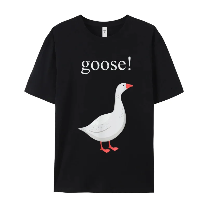 Goose Tshirt Funny T-Shirt__21077 T Shirts Casual Short Sleeve Funky O-Neck All Cotton Tees Slogan T-shirts for Men Labor Day