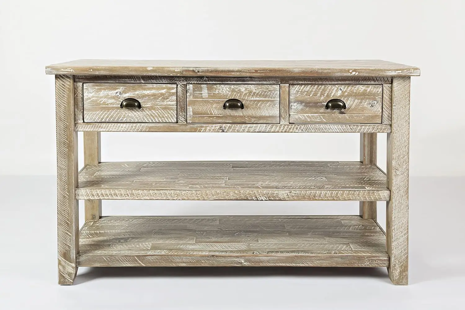 Artisan'S Craft 50'' Distressed Acacia Farmhouse Sofa Table