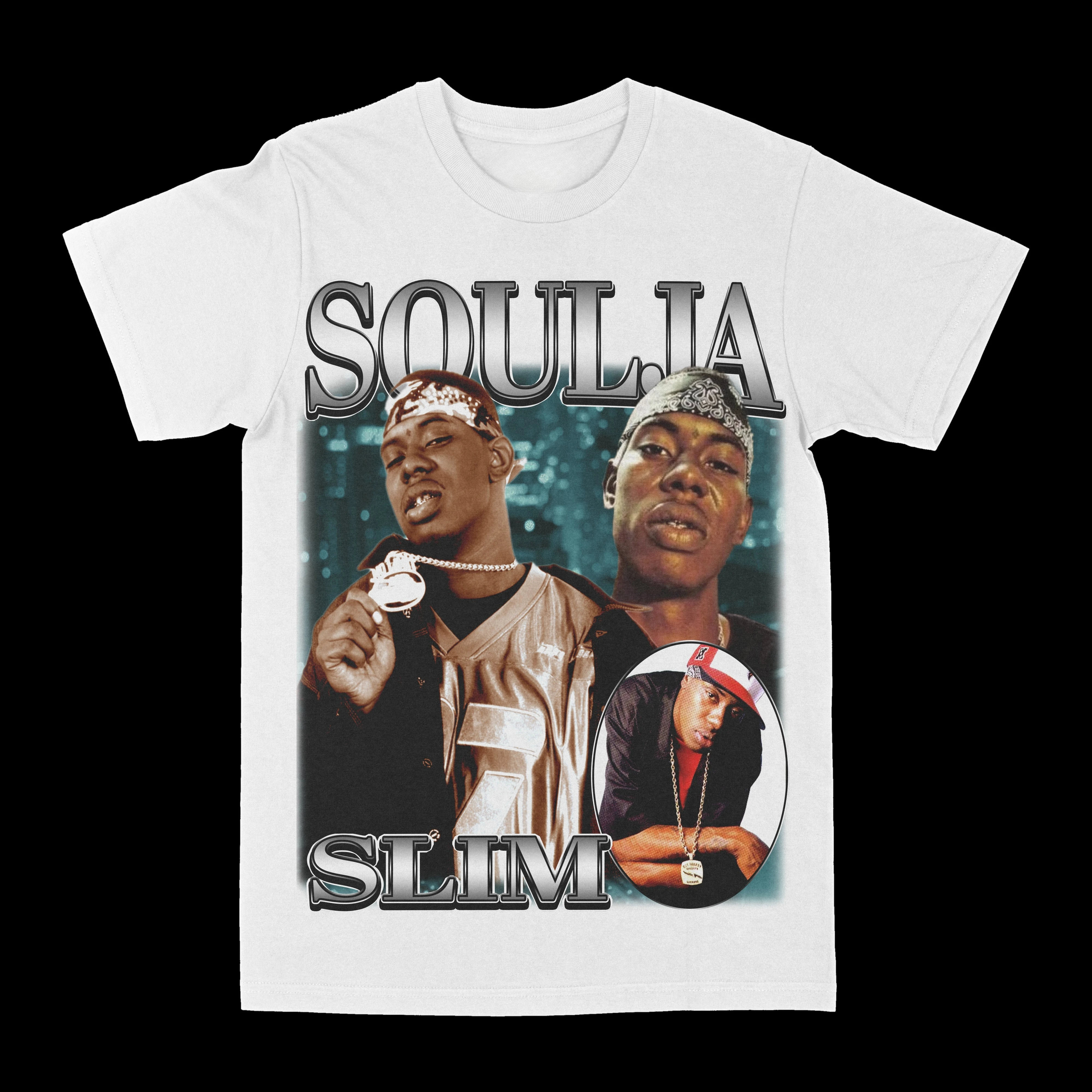 

Футболки Soulja Slim с рисунком и принтом. Летние мужские и женские футболки из чистого хлопка класса люкс с короткими рукавами