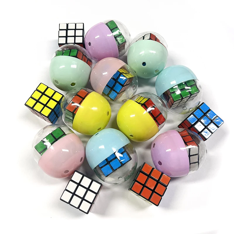 5/10PCS 3CM Macaron Color Magic Cube Surprise Egg Capsule Egg Ball Model Toy  Funny Relaxing Mixed Toys For Children