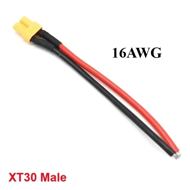 Mpx plug connector male/female connector plug,  Xt60 Xt30 T Xt90 12/14/16awg silicone wire cable 100mm