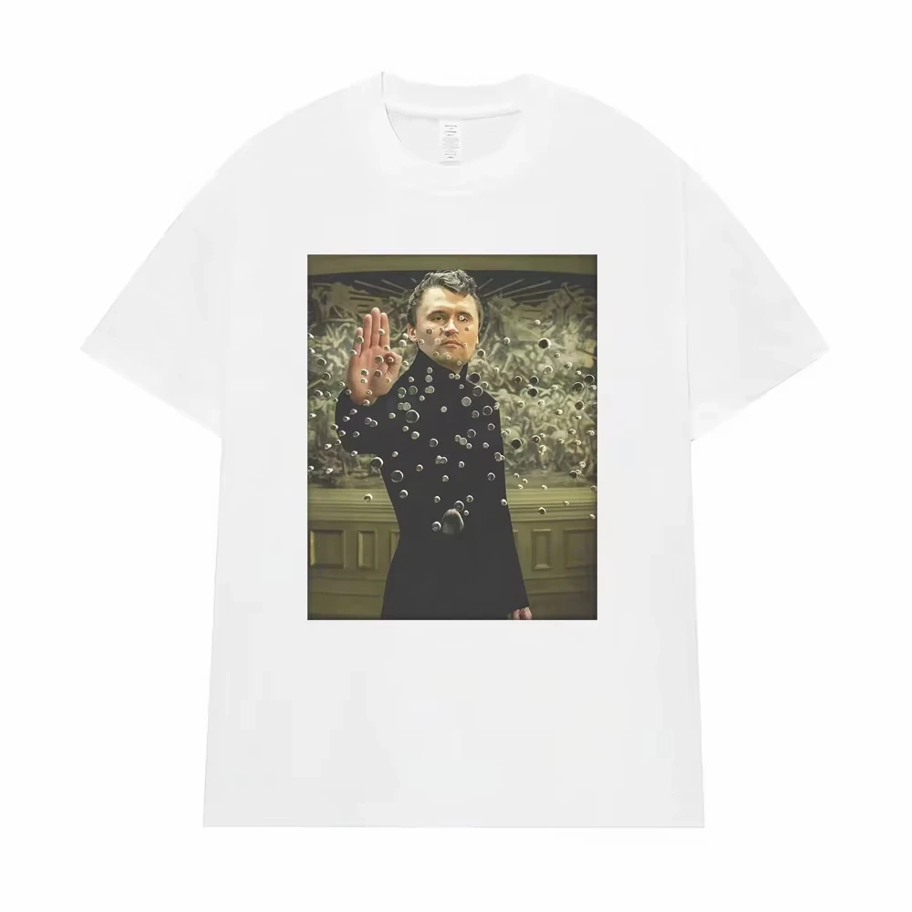 Charlie Kirk's new Matrix meme-filled fun graphic T-shirt, retro 90s style T-shirt, streetwear shirt for all seasons.