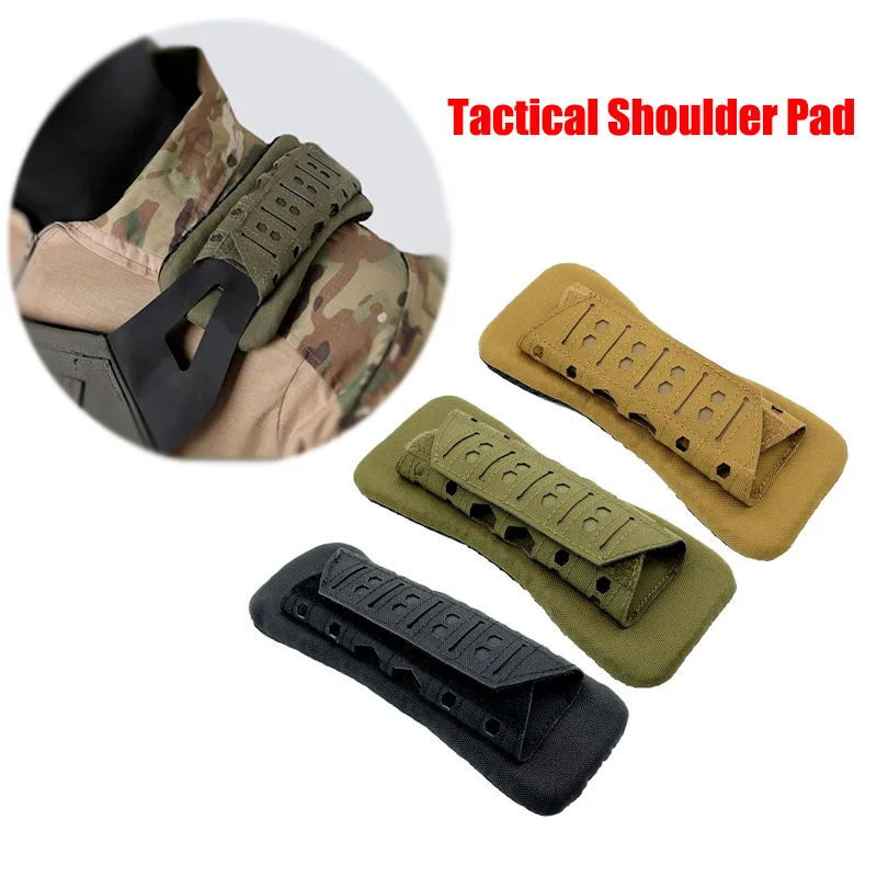 Mesh Shoulder Cushion Pad Protect Pads For Hunting Vest Backpack Comfort Lasers Cutting Tactic Vest Shoulder Strap Pads Durable