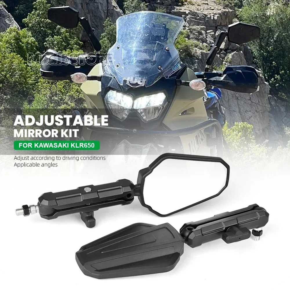 Motorcycle Rear view Mirror For Kawasaki KLX300R KLX300S KLX300SM KLX650 KLX650R KLR650 KLX 300R 300SM KLR 650 Accessories