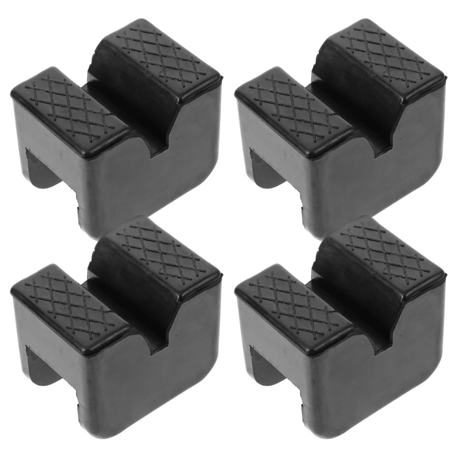 

4Pcs Car Bracket Spacer Floor Jack Pad St Motorcycle Support Pads Rubber for Pinch Welds Durable Vibration Reduction Stable