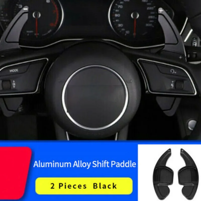 Steering Wheel Shift Paddle Blade Aluminum Extension Shifter For- A3 S3 A4 S4 B8 A5 S5 A6 S6 A8 R8 Q5 Q7 TT DSG