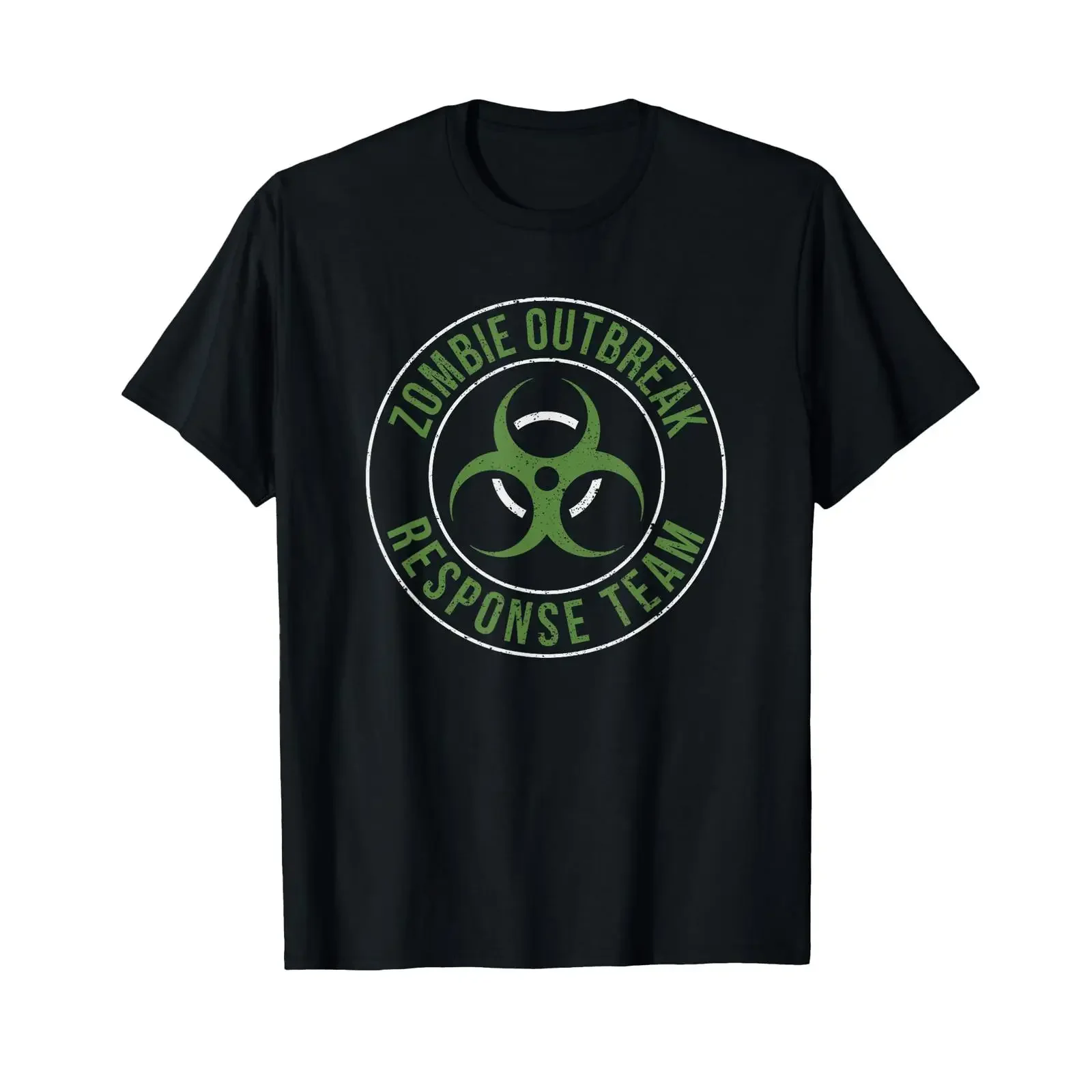 Zombie Outbreak Response Team Halloween Apocalypse Gas Mask T Shirt vintage Washed Breathable Top For Everyday Wear