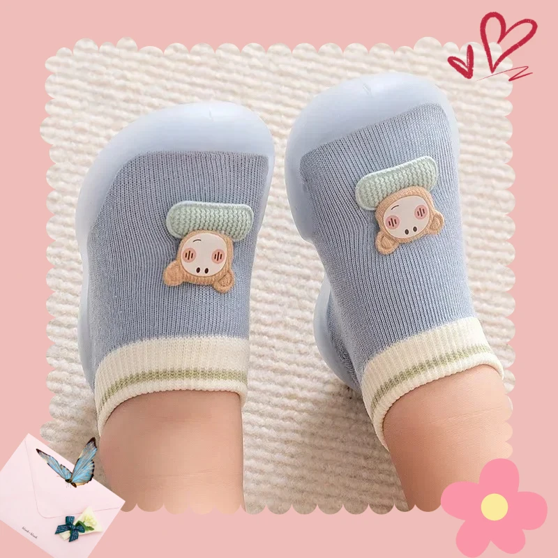 

Cute Baby Toddler Shoes Infant Soft Sole Indoor Children's Shoes Cartoon Socks And Shoes Newborn Summer Baby Girl Shoes