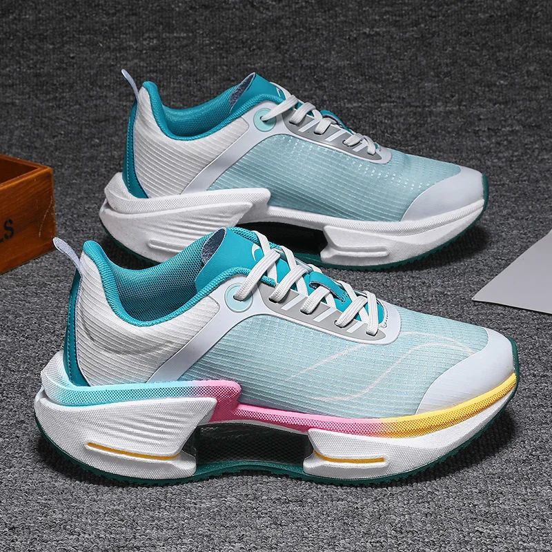 

YRZL New High Quality Walking Shoes for Male Wear Resistant Thick Sole Running Shoes Lightweight Classic Tennis Sneakers for Men