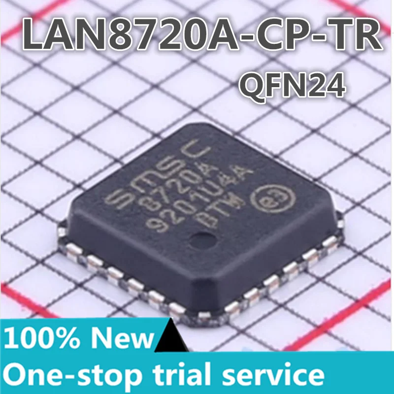 

10-100PCS LAN8720A-CP-TR LAN8720A-CP-TR-ABC QFN24, % New original authentic MICROCHIP Ethernet transceiver chip PHY tra