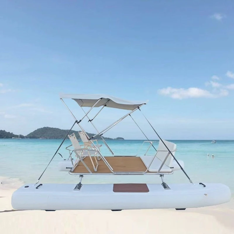 Water Sightseeing Boat Inflatable Catamaran PVC Inflatable Boat Light Boat