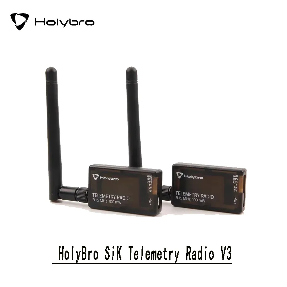 

HolyBro SiK Телеметрическая радиостанция V3 100 МВт 500 МВт 433 МГц 915 МГц для APM Pixhawk Radiolink MINI PIX RC Drone Enthusiasts