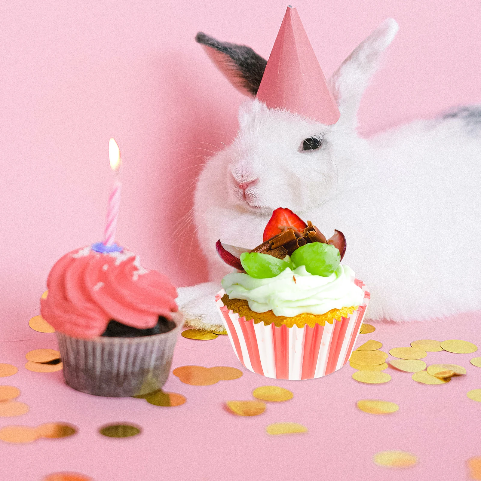 

100Pcs Muffin Cups Baking Paper Cupcake Liners High Hardness Non Deformable for Events Muffin Cups Baking Paper Cup