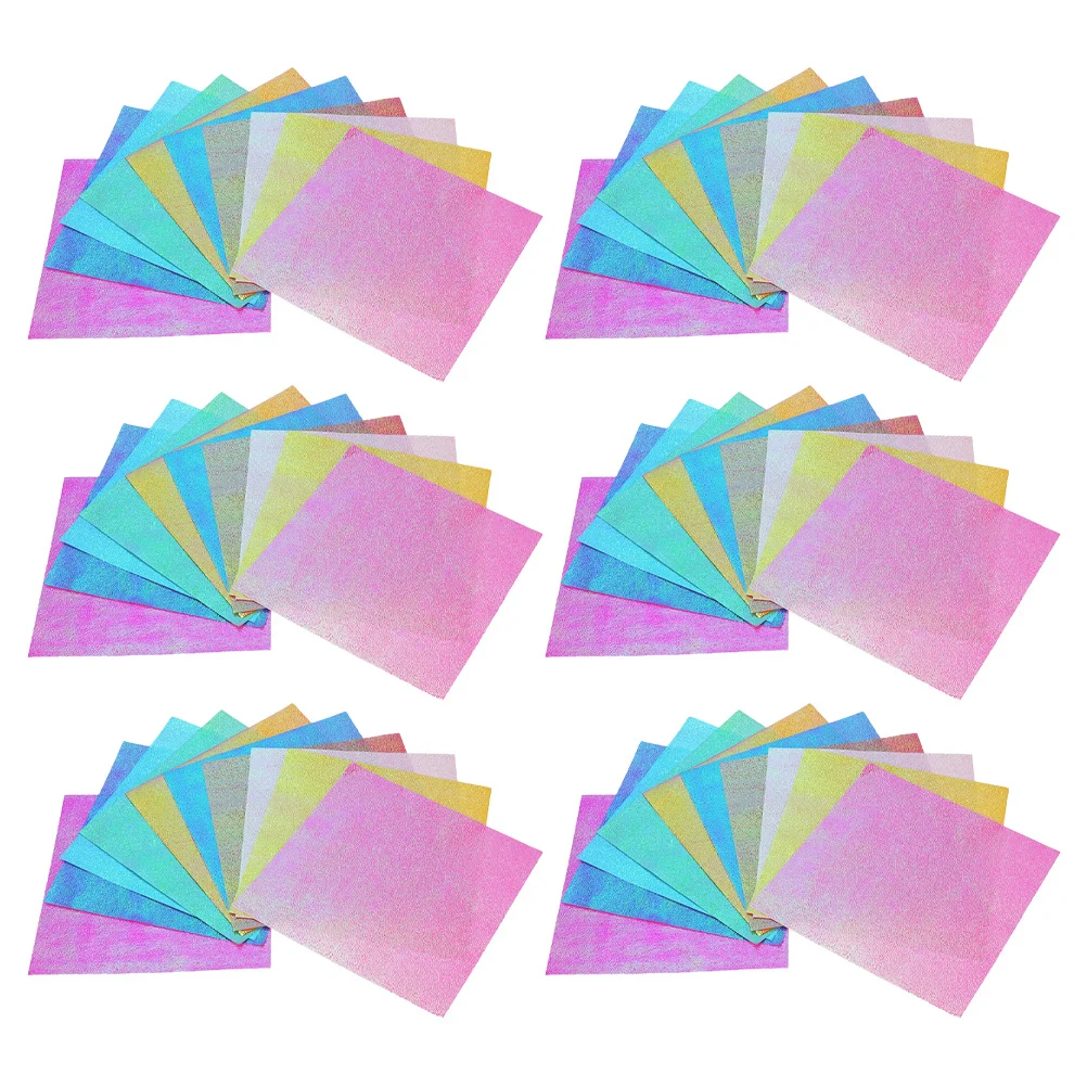Shimmer Origami Paper 15Cm Square Iridescent Craft Paper For Diy Scrapbooking Glitter Folding Art Kids Projects