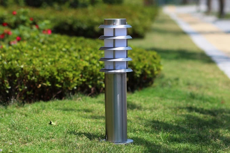 Lampu pencahayaan rumput, Pas stainless steel luar rumput lampu tahan air, Luminer pencahayaan tahan air, Pas modern yang singkat