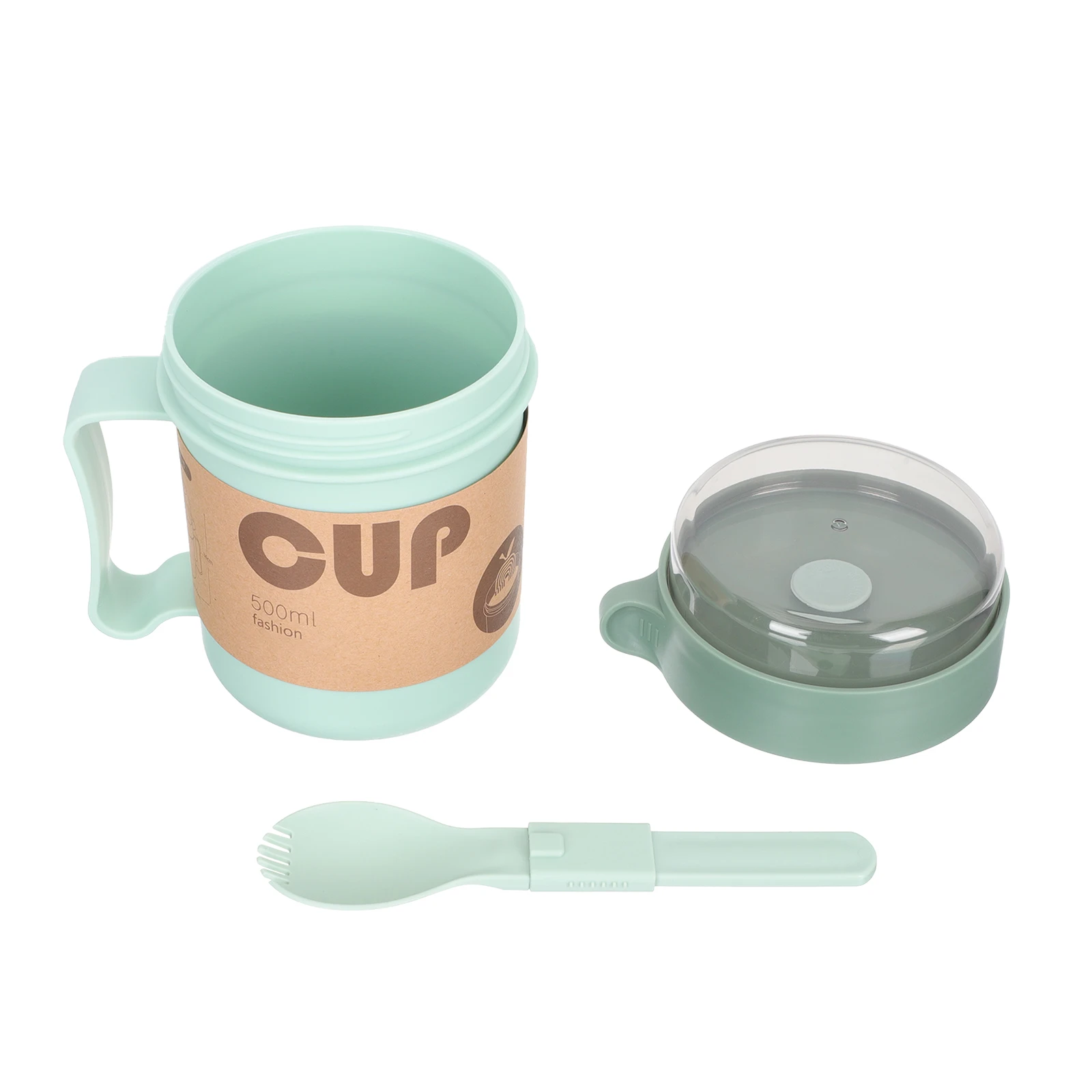 

1 set Handheld Breakfast With Lid Portable Soup Container Microwave Cup Japanese Style Food Container Household Insulated Cup