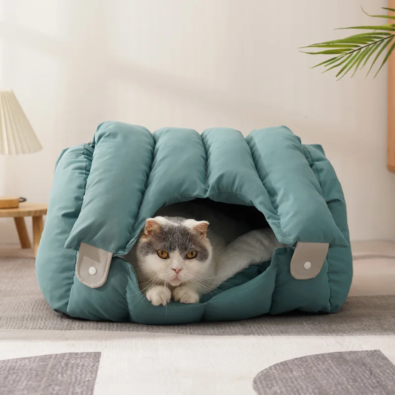 

Winter Arch Cat Nest Warm General Cat Bed Baby Non-stick Cat Sofa Sleeping Semi-enclosed Winter Cat House Dog Sleep