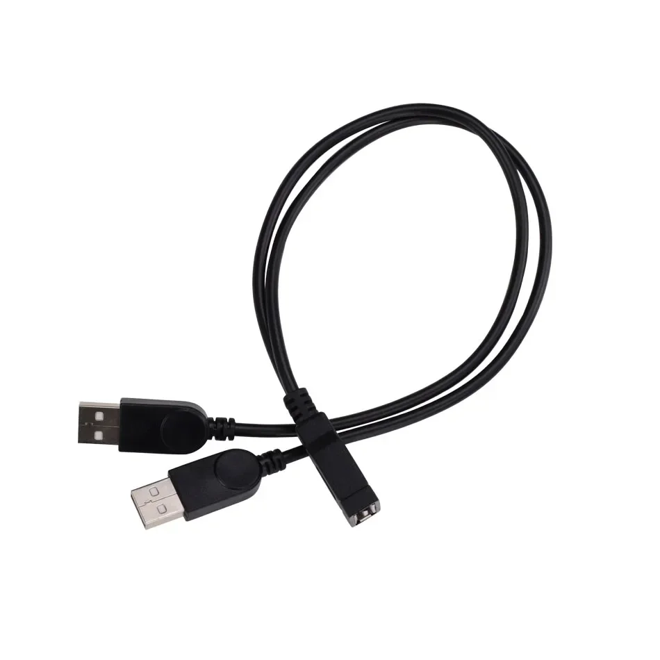 100pcs USB 2.0 A 1 Female To 2 Male Y Splitter Data Sync Charging Extension Cable Adapter Cord