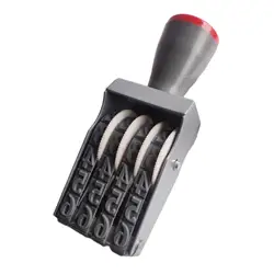 Numbering Stamp Rolling Stamp 4 Bands Supplies Numbering Machine for Office