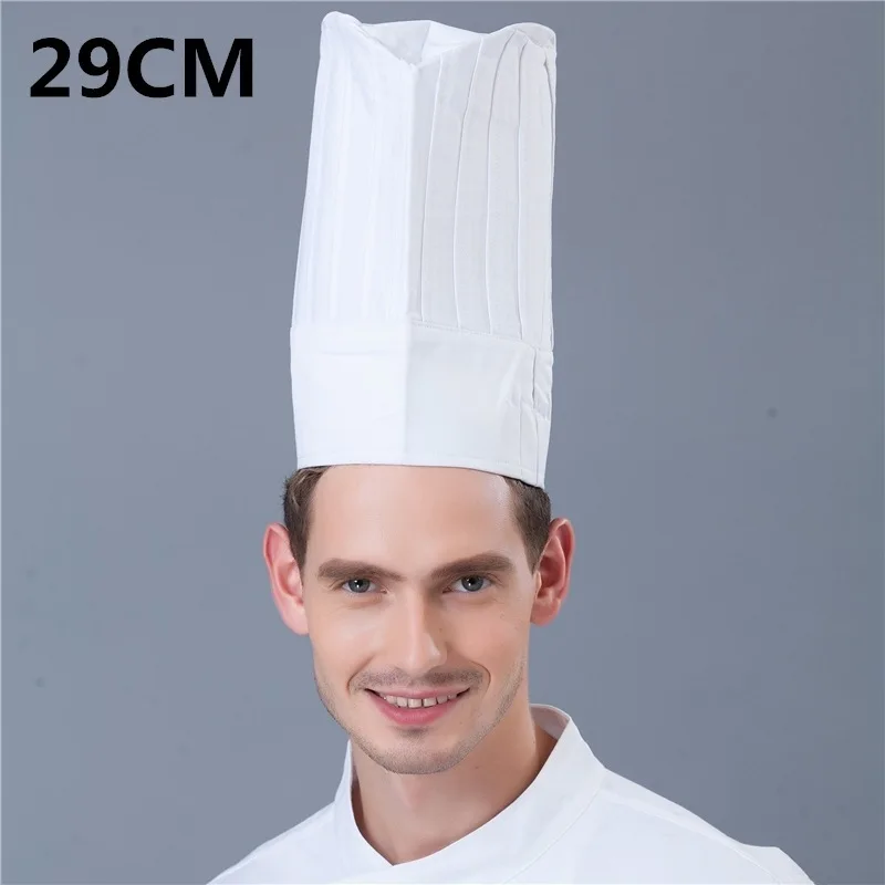 Cooking Chef Hat Men Kitchen Bake Catering Cooking Cap  Restaurant Hotel Workwear Kitchen Cook Baking Cap Men Women Forward Cap