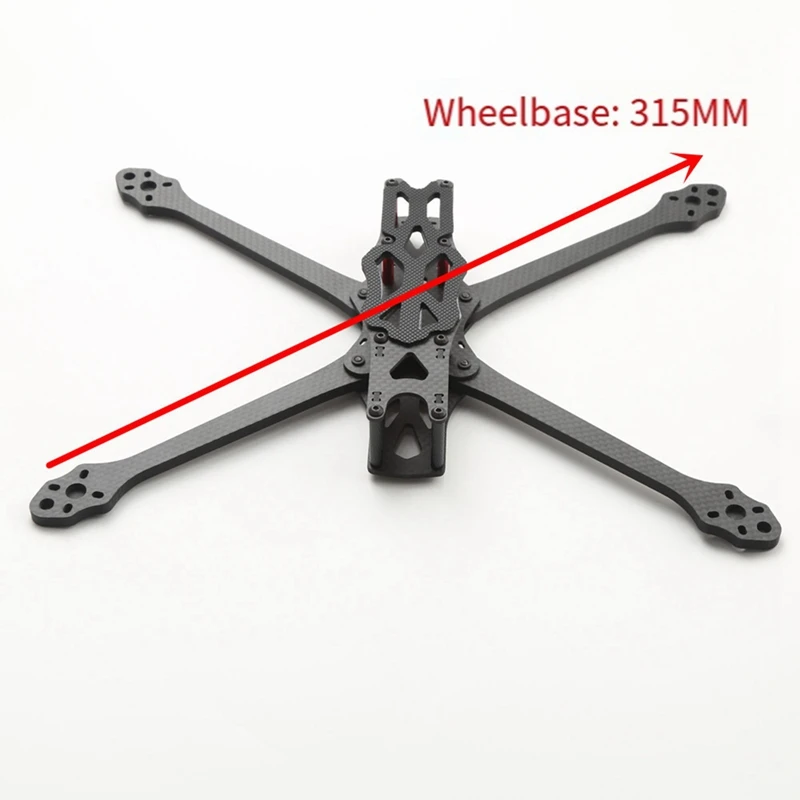 Cadre de Quadrirotor en Fibre de Carbone pour Drone FPV FreKouRacing, 7 Pouces, 315mm, DIY