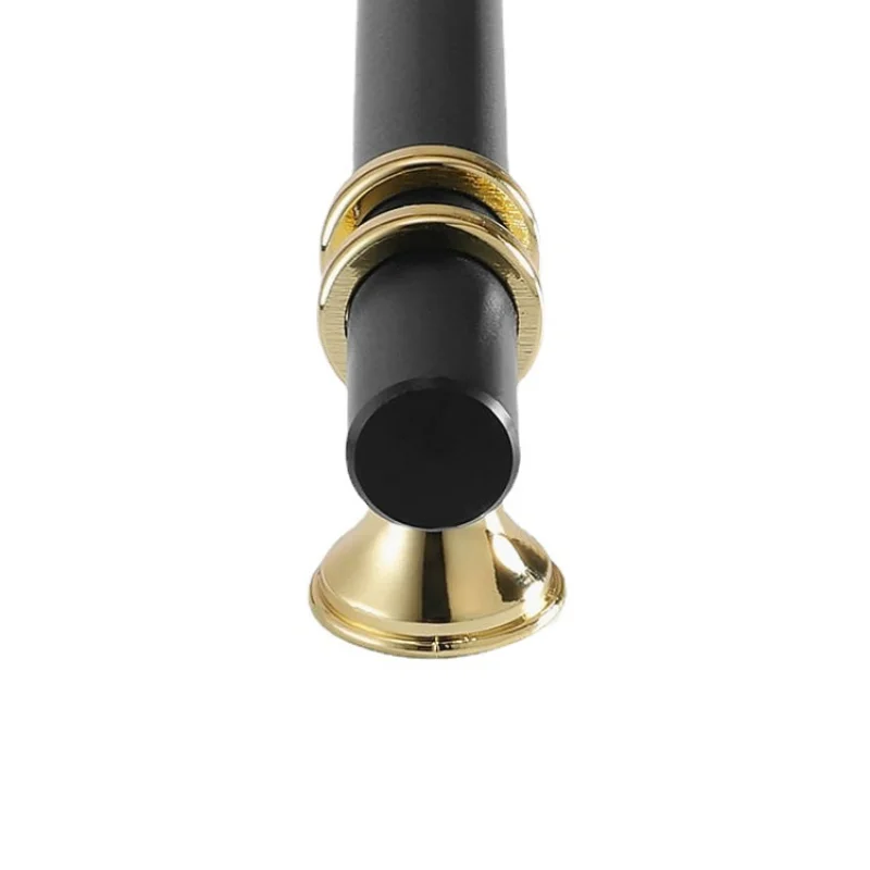 Modern Zinc Alloy Black Gold Door Handles Kitchen Cabinet Handles Solid Drawer Knobs Fashion Furniture Handle Hardware Furniture