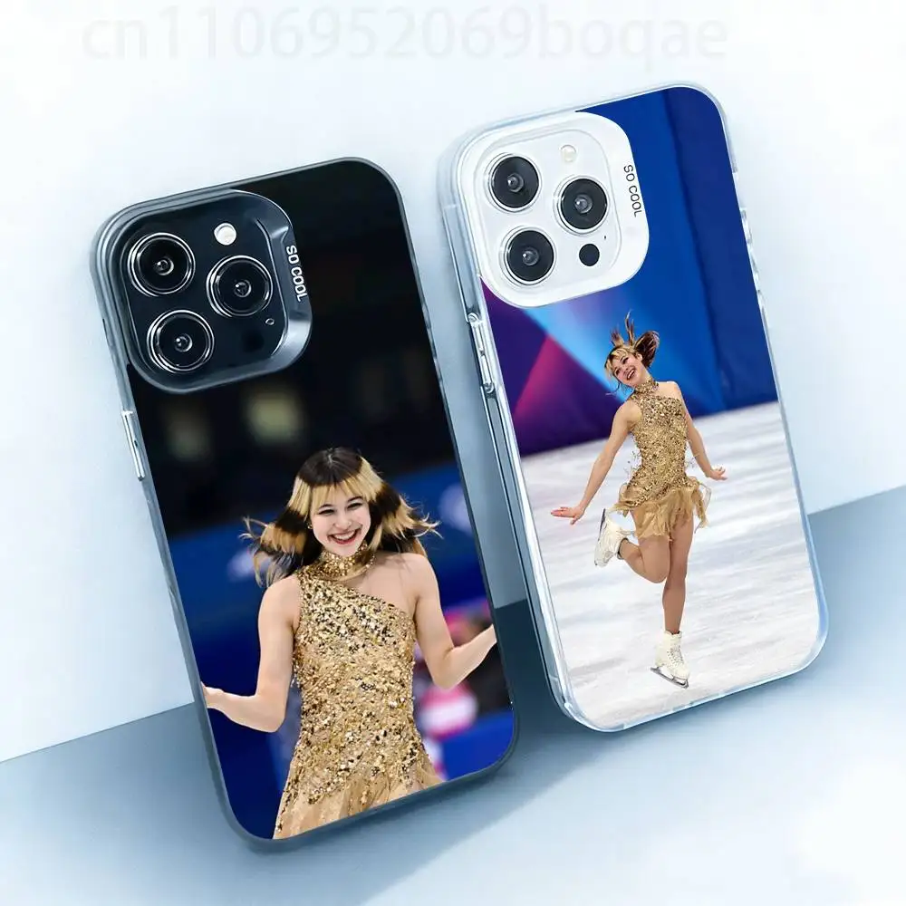 

A-Alysa Liu Inspirational Skater White Shockproof Phone Case For iPhone 17,16,15,14,13,12,11,Pro,XS,Max,Plus,Mini,SE