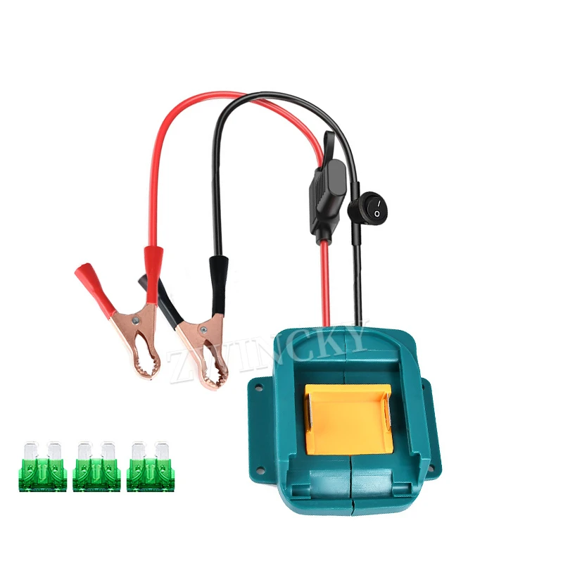 Cavi di ponticello portatili Accessori per auto per batteria agli ioni di litio Makita 18V BL1860 con cavo booster adattatore per avviamento con