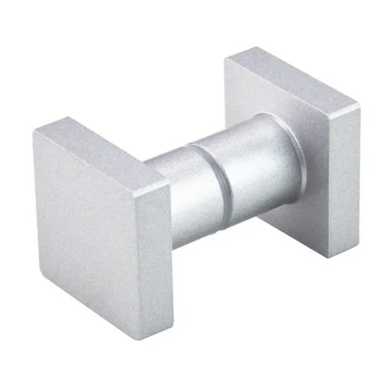 Black Shower Room Glass Door Handle Back-to-Back Frameless Push Sliding Door Solid Bathroom Shower Door Handle