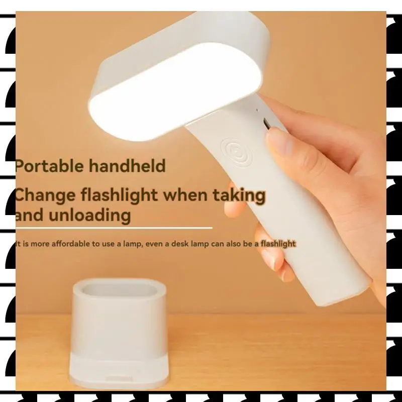 

A44U LED Desk Lamp Dimmablesa Portable Lamp USB Charging 3 Color Temperature Reading Light Hangable And Standing Lamps