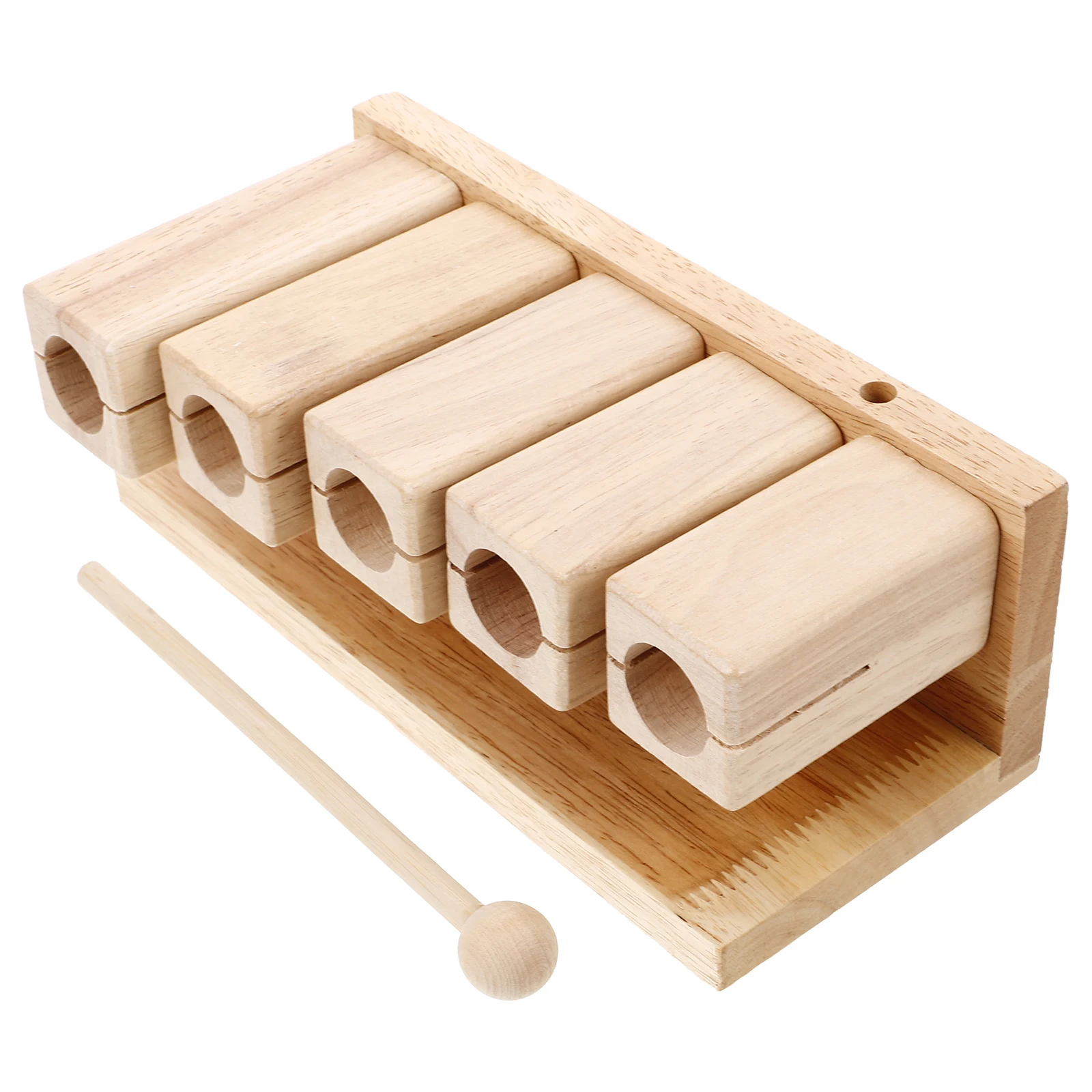 

1pcs Wooden Percussion Block Musical Instruments Toddler Wood Block Rhythm Development Preschool Music Instruments Orff