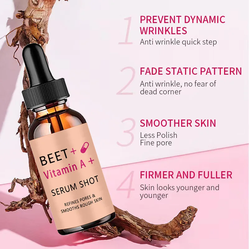 beet vitamin A essence, mild and non irritating, hydrating, nourishing, leaving skin soft and delicate