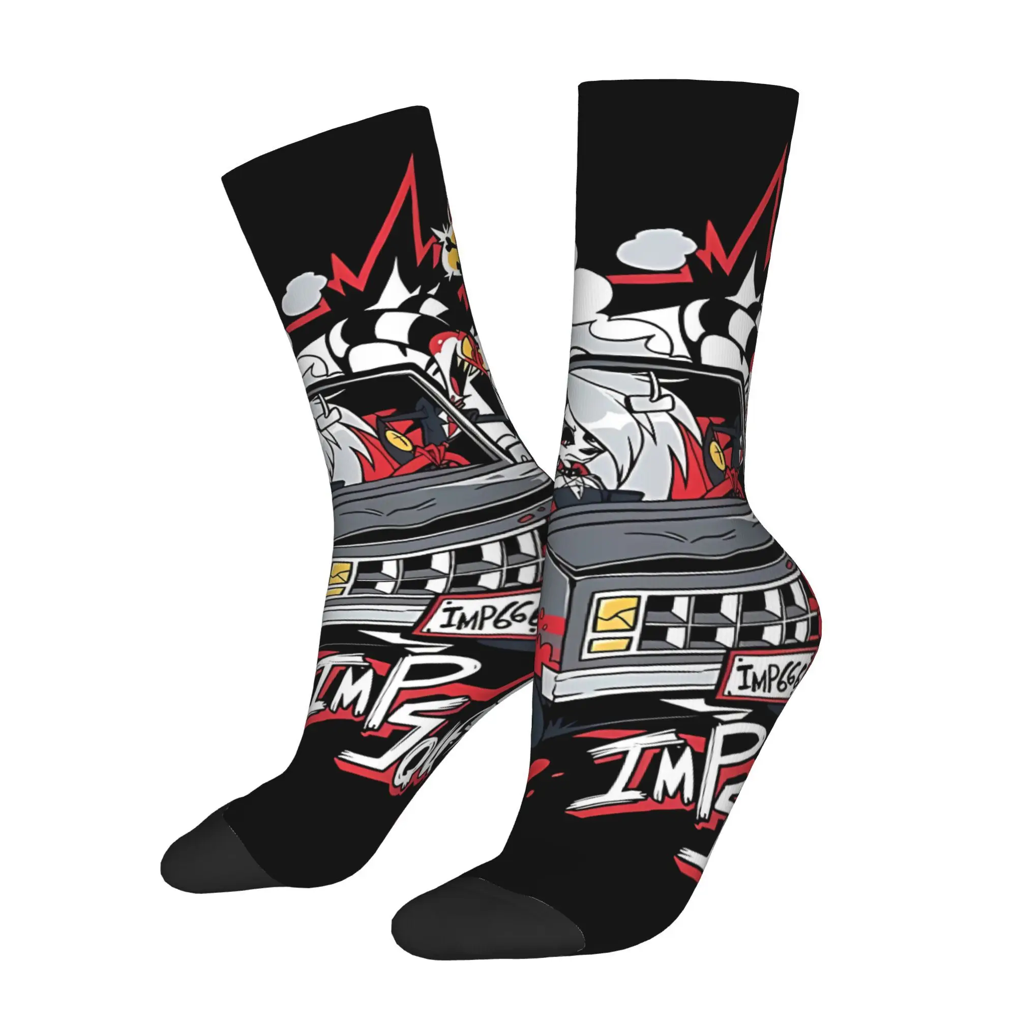 

Family ethics animation Helluva Boss Sock Printed Man Polyester