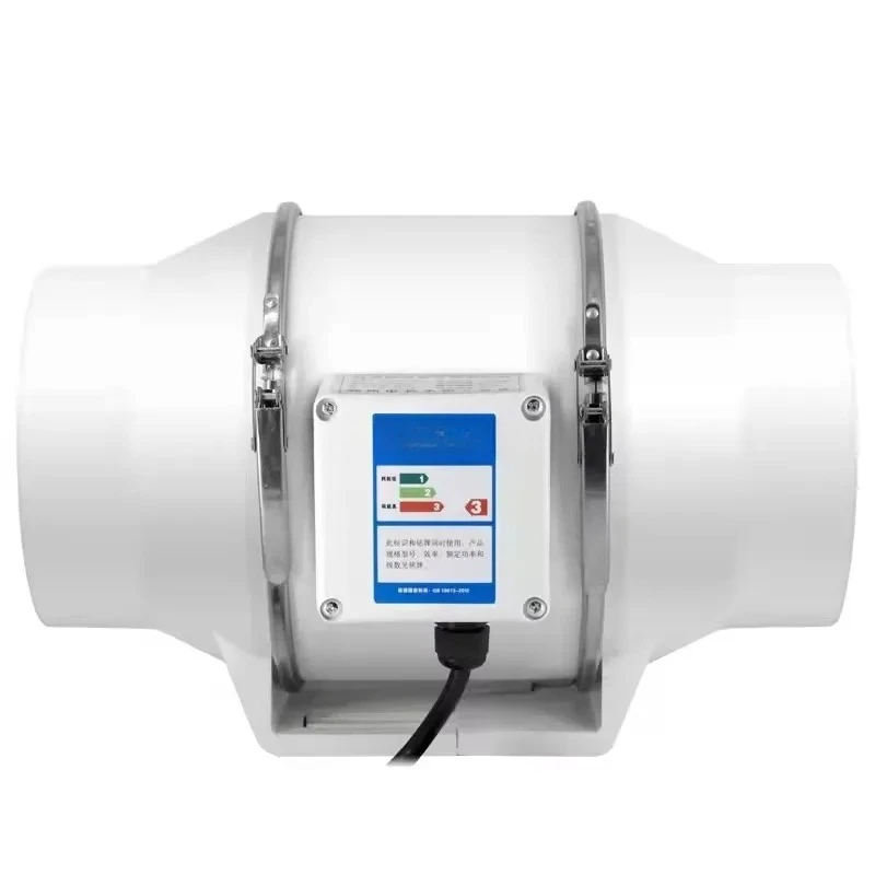 4 5 6 8 Inch Low Noise Exhaust Fan Axial Mixed Airflow Duct Fan for Hydroponic Growth Tent Ventilation System