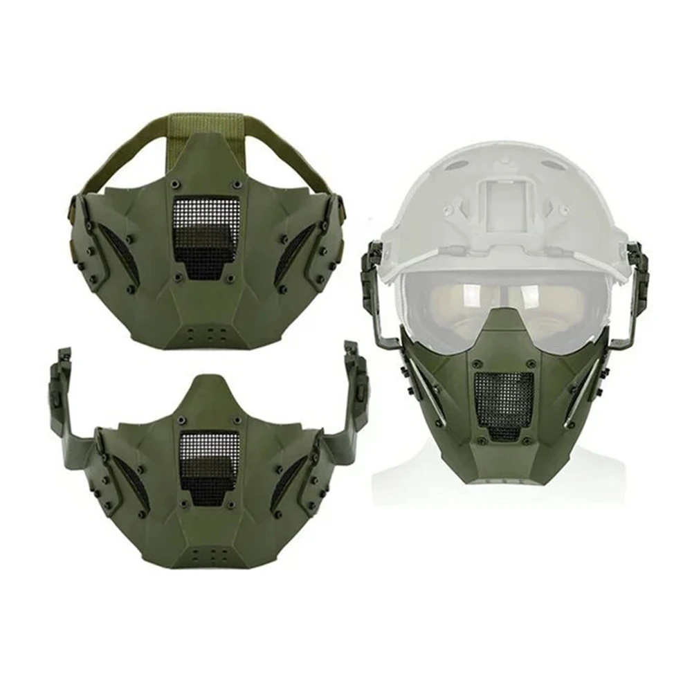 Tactical Half Face Mask Airsoft Iron Warrior Protective Hunting Breathable Mask Wargame Paintball Accessories