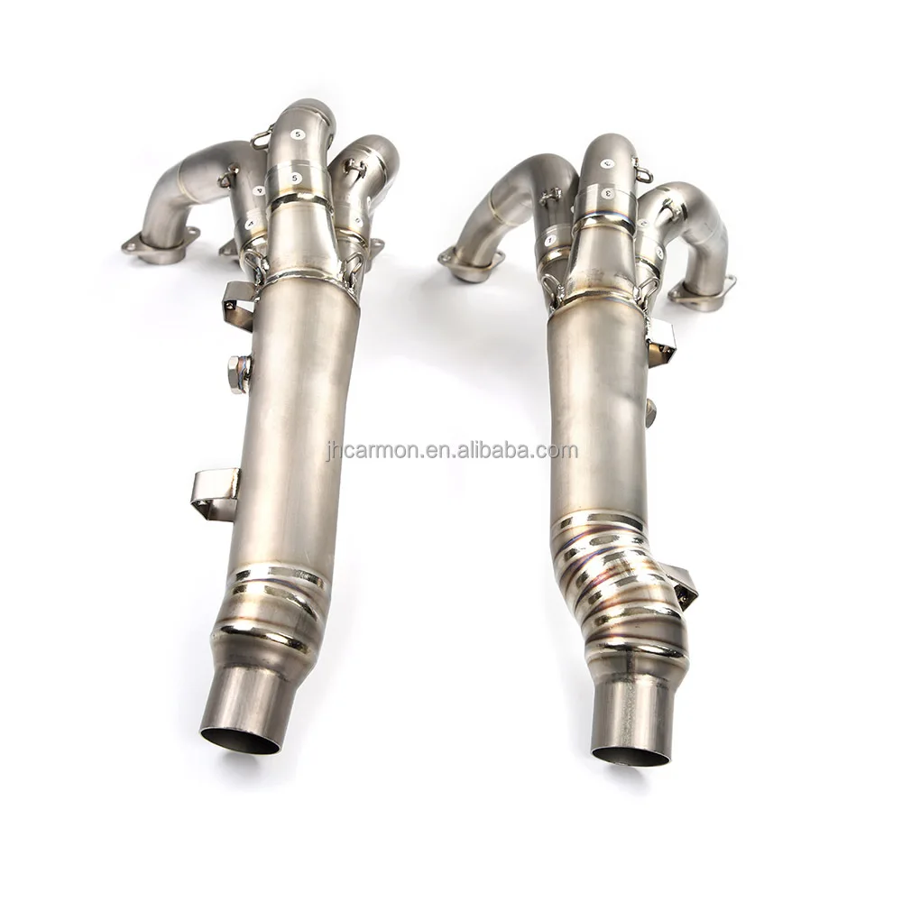 Motorcycle Exhaust System Titanium Alloy Exhaust Muffler Pipe Motorcycle Catback for BMW K1600 2010