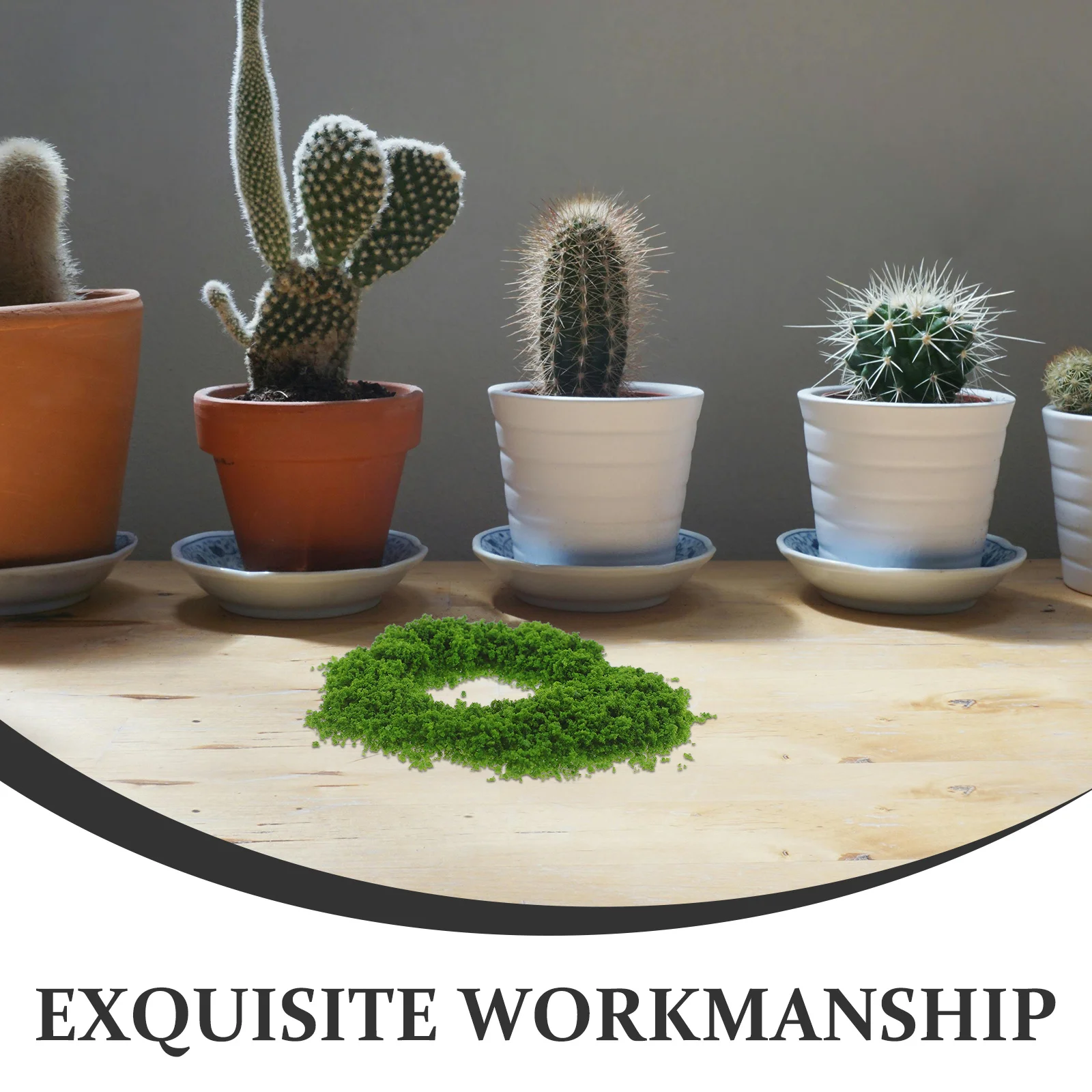 3 bolsas de polvo de árbol de esponja, aspecto realista, mano de obra fina, Material de mesa de arena DIY para decoración de micropaisaje, dispersión de hierba